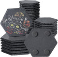 36 Pieces Slate Coasters Bulk 4 in Hexagonal Coaster Set - Great