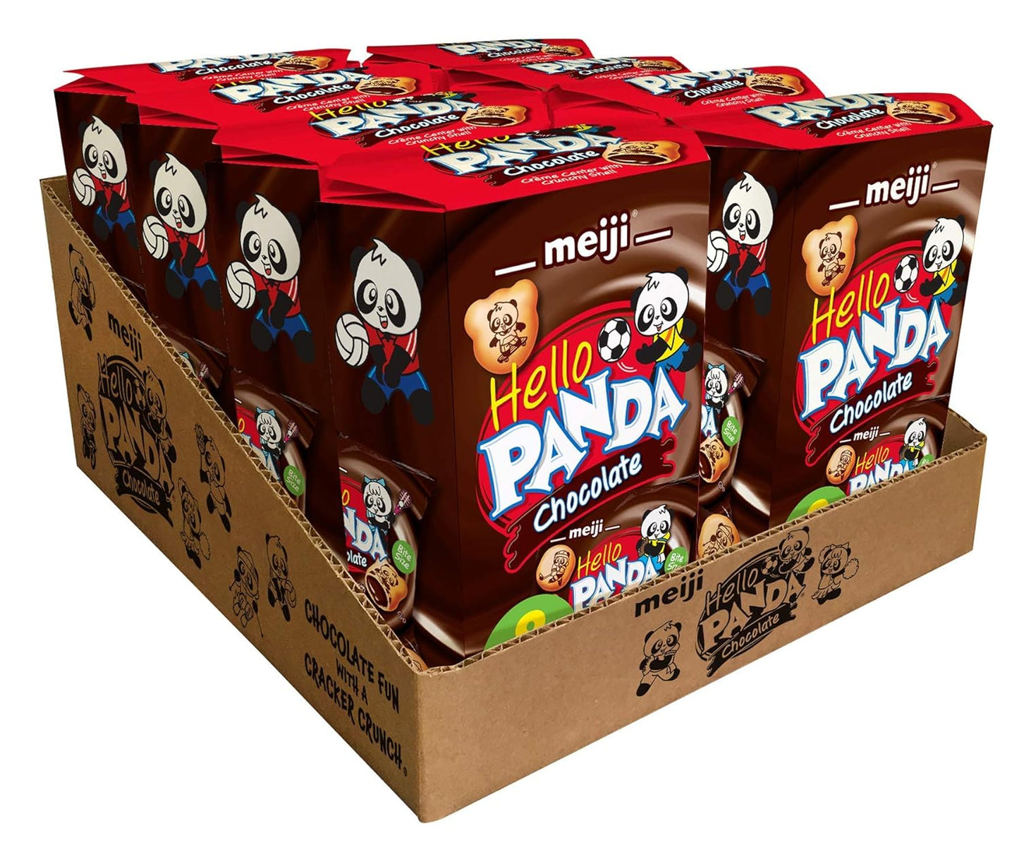 Hello Panda Cookies - Chocolate Creme Filled Treats for Kids
