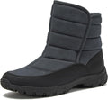 Mens Quilted Expedition Slip On Snow Boots - Waterproof Insulated
