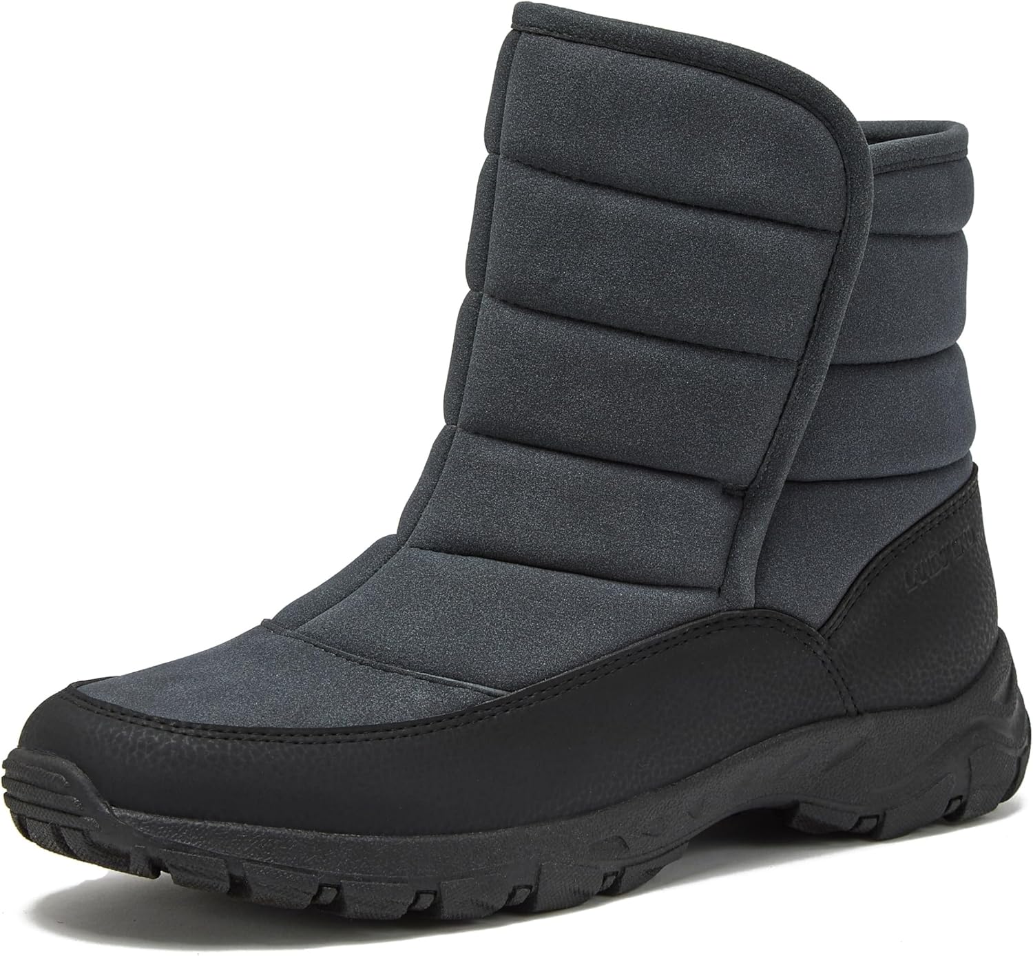 Expedition Quilted Slip On Mens Snow Boots for Winter Comfort
