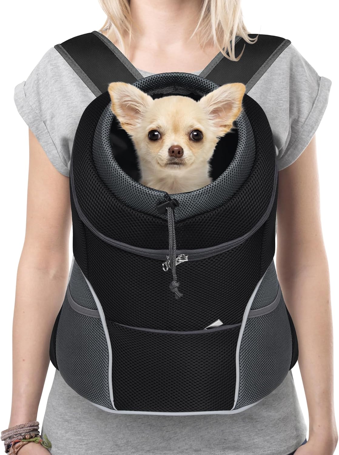 YUDODO Pet Backpack Carrier - Hands-Free Hiking & Walking for Small Pets