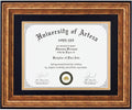 CORE ART 11x14 Diploma Frame with Mat or without Mat - Distressed Gold