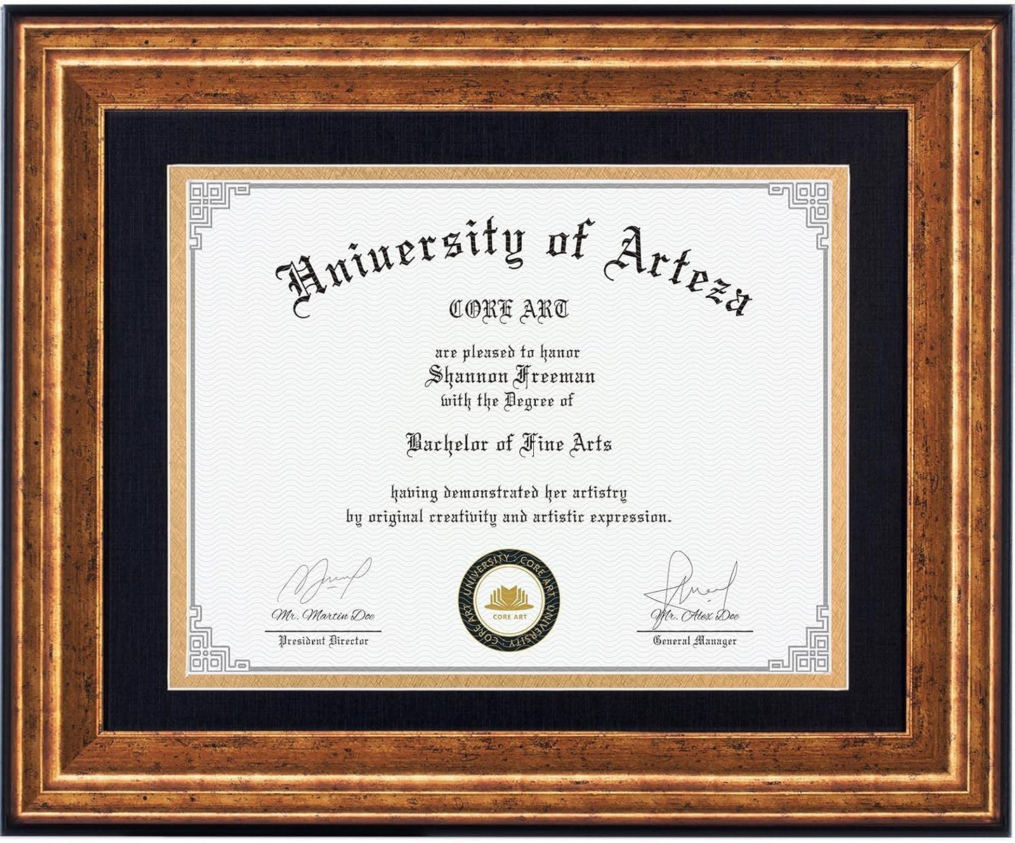 CORE ART 11x14 Diploma Frame with Mat for College Degrees