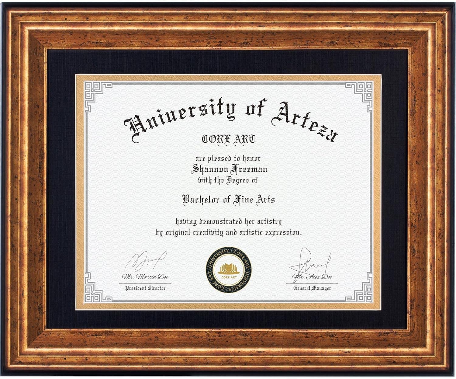 CORE ART 11x14 Diploma Frame with Mat for College Degrees