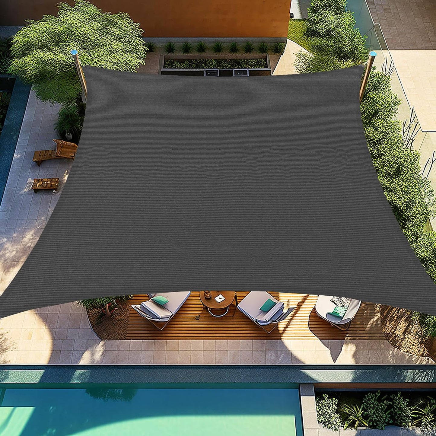 Shade&Beyond 08ftx10ft Sun Shade Sail for Outdoor Spaces