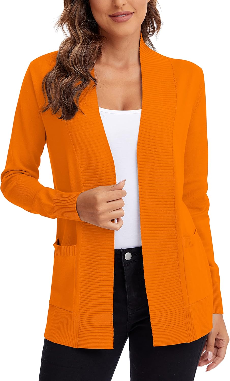 Urban CoCo Women's Lightweight Open Front Cardigan Sweater