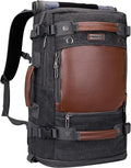 WITZMAN Travel Backpack Canvas Convertible Carry on - Compact Travel