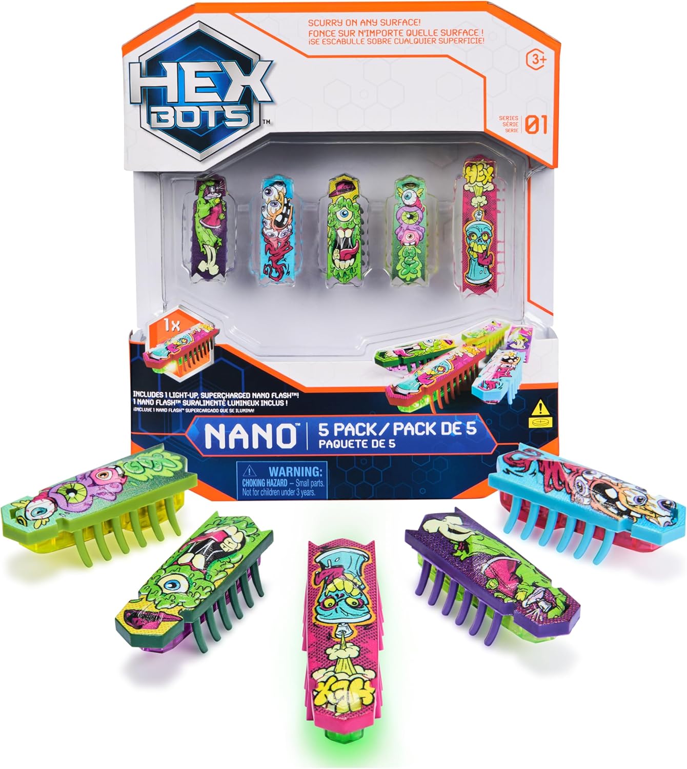 Nano 5 Pack with Bonus Flash Nano - Vibration Sensory Fun for Kids & Cats