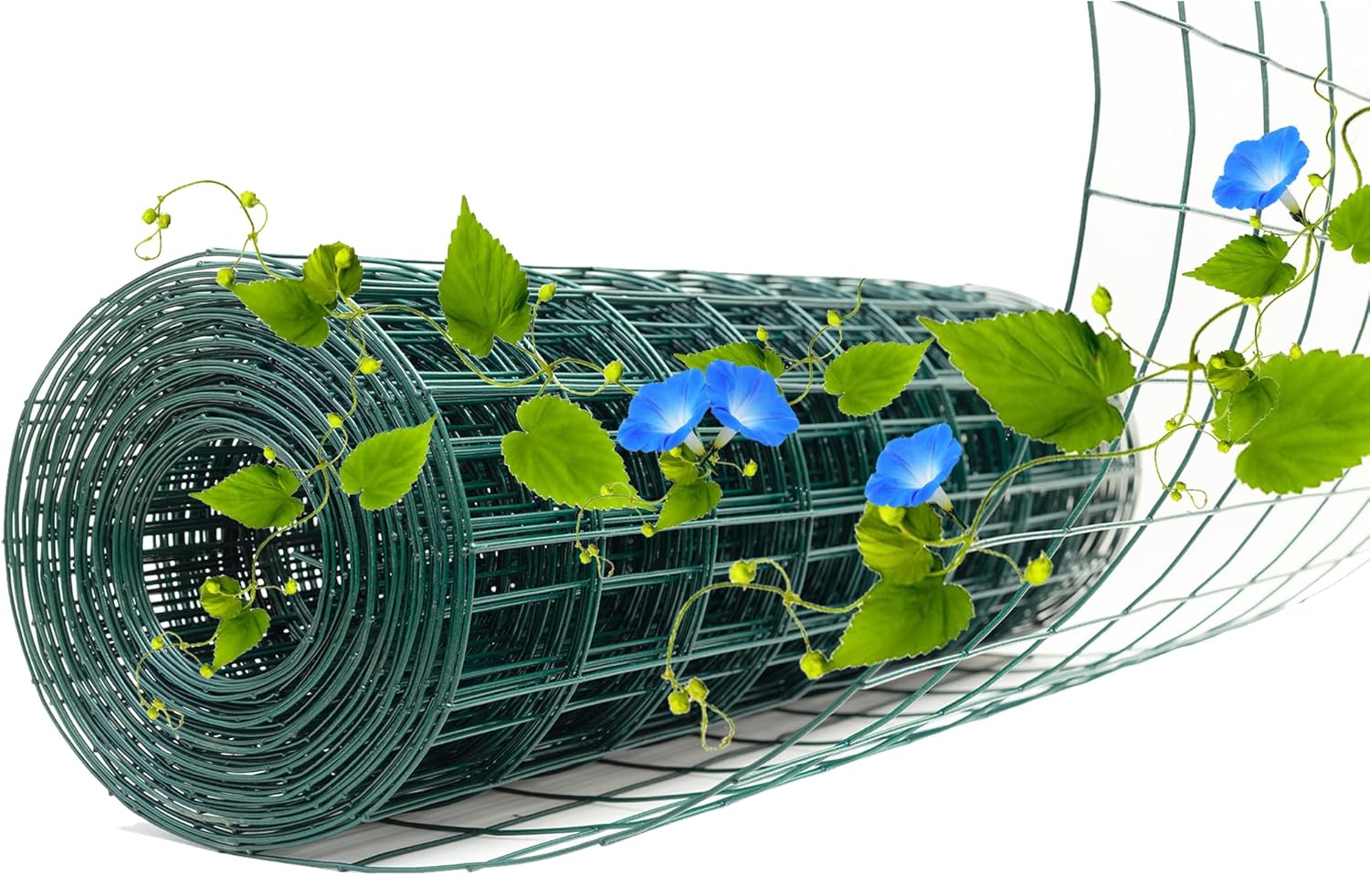 Green Metal Garden Fence for Dogs and Vegetable Plant Protection