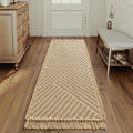 Waffle Bath Runner Rug 24 in x 72 in - Super Absorbent Sand