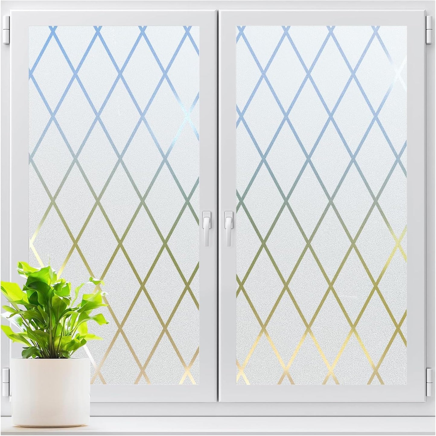 LUTE Frosted Window Privacy Film for Stylish Home Decor