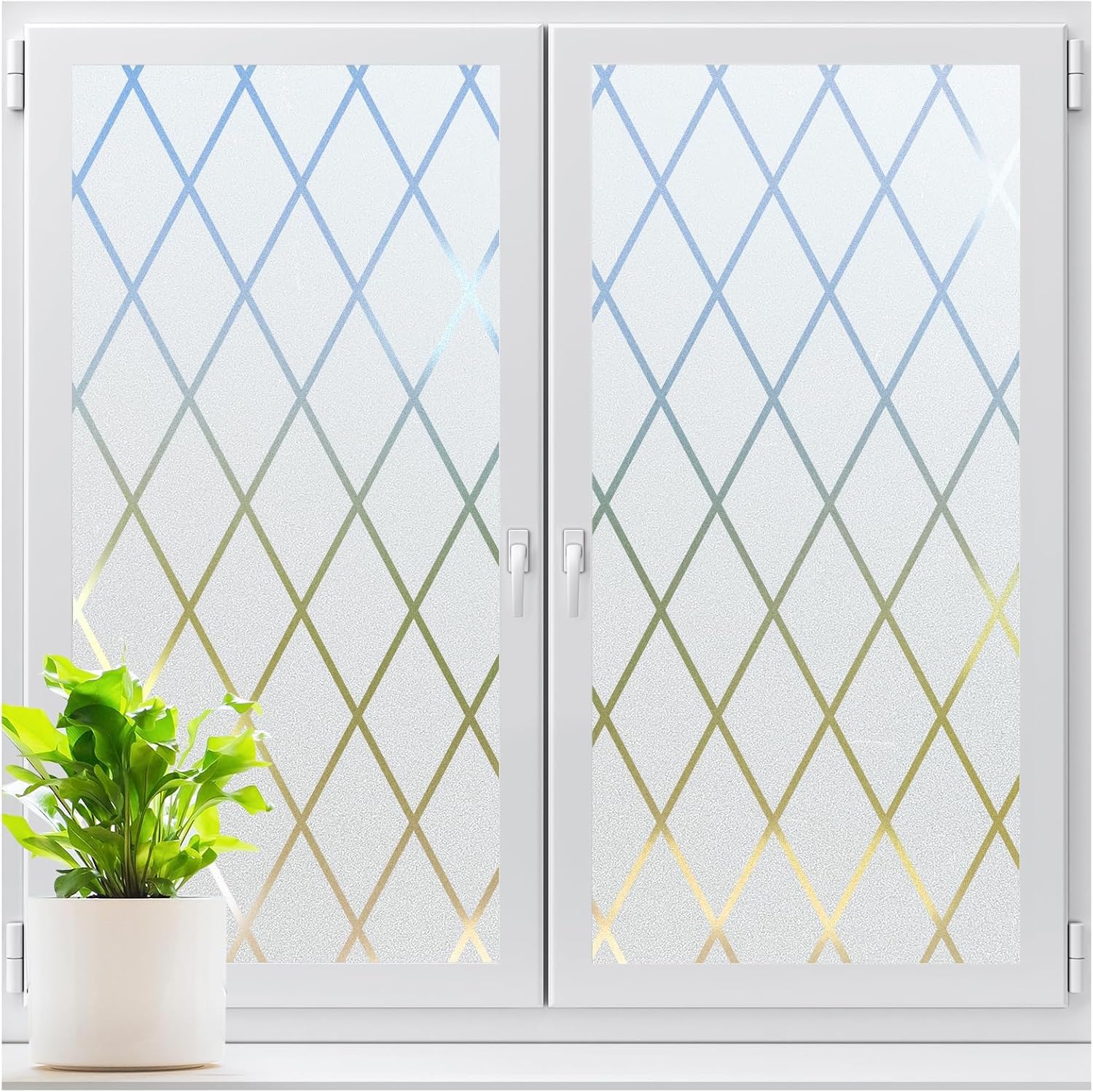 LUTE Frosted Window Privacy Film for Stylish Home Decor