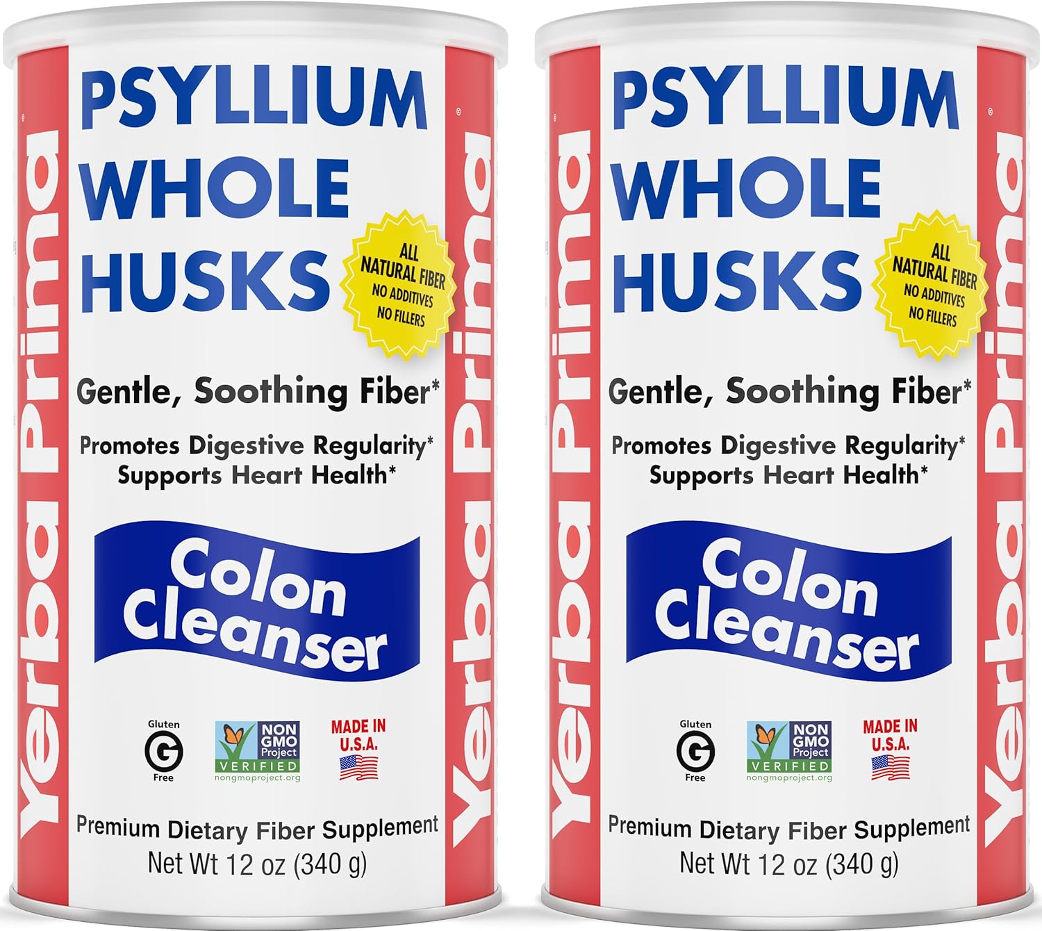 Yerba Prima Psyllium Whole Husks for Gentle Colon Cleansing