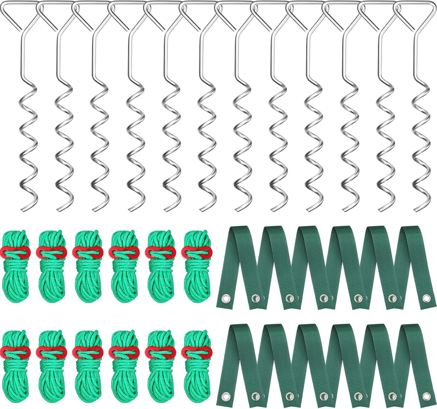 Sintuff 12 Set Tree Stakes and Supports Kit for Leaning Trees