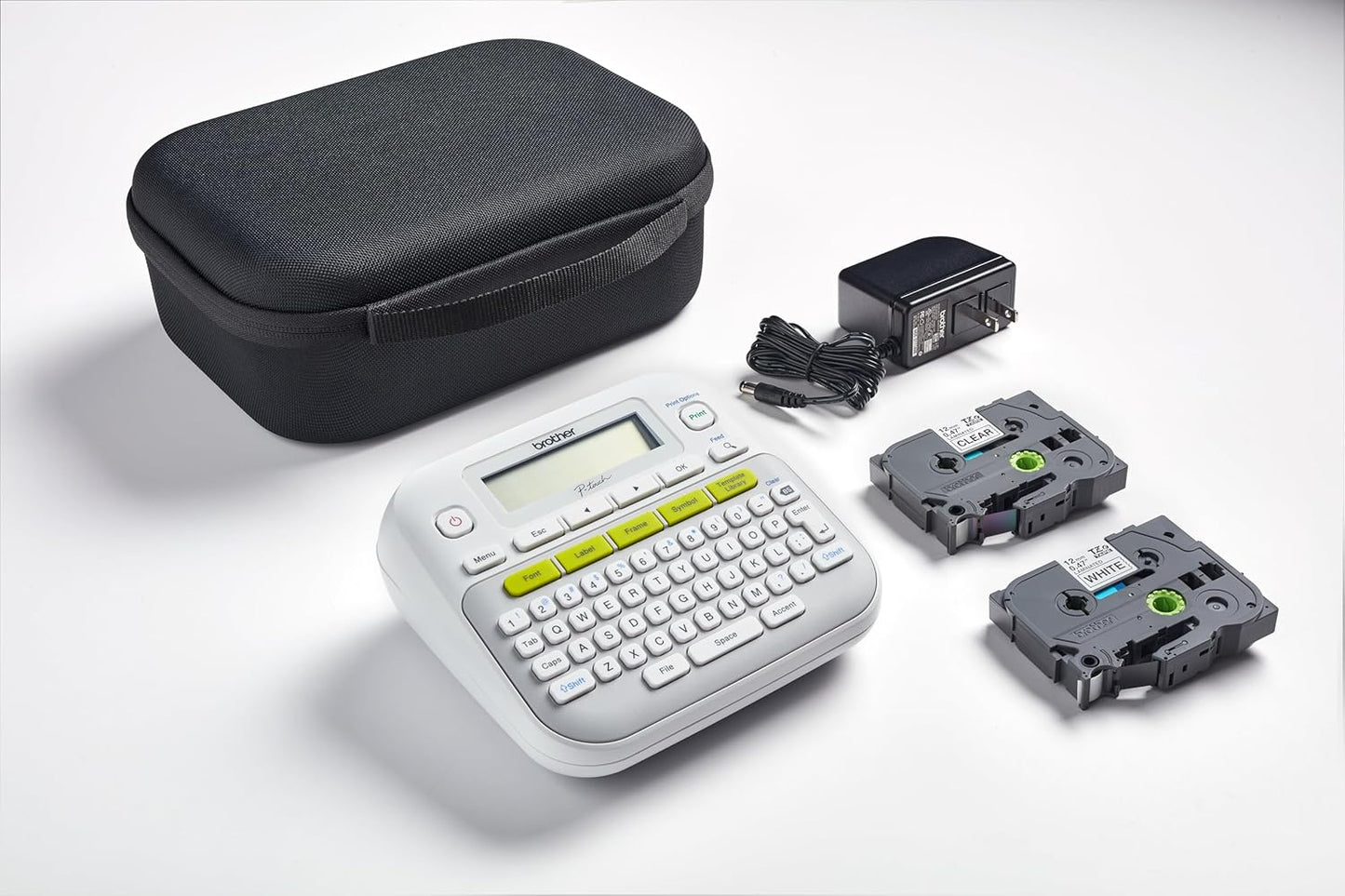 Brother PT-D210SV Label Maker Bundle with Carrying Case & Tapes