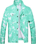 Men's Slim Fit Ripped Denim Jacket - Casual Layering Staple