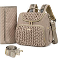 4 in 1 Convertible Diaper Bag Backpack - Stylish, Waterproof Versatile