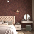 Red Metallic Peel and Stick Wallpaper - Thick Self-Adhesive Vintage
