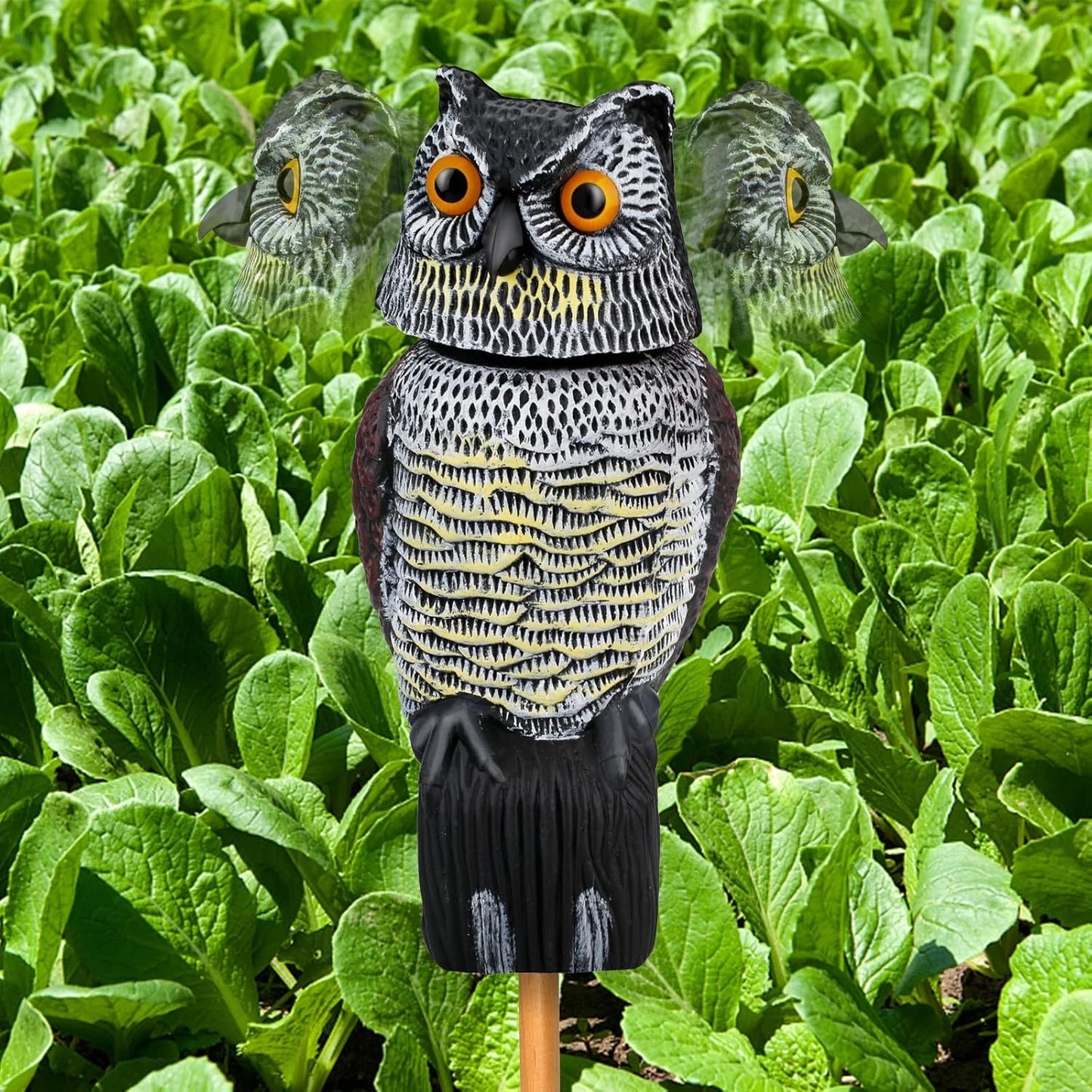 Owl Decoys to Scare Birds & Squirrels Away with 360 Head