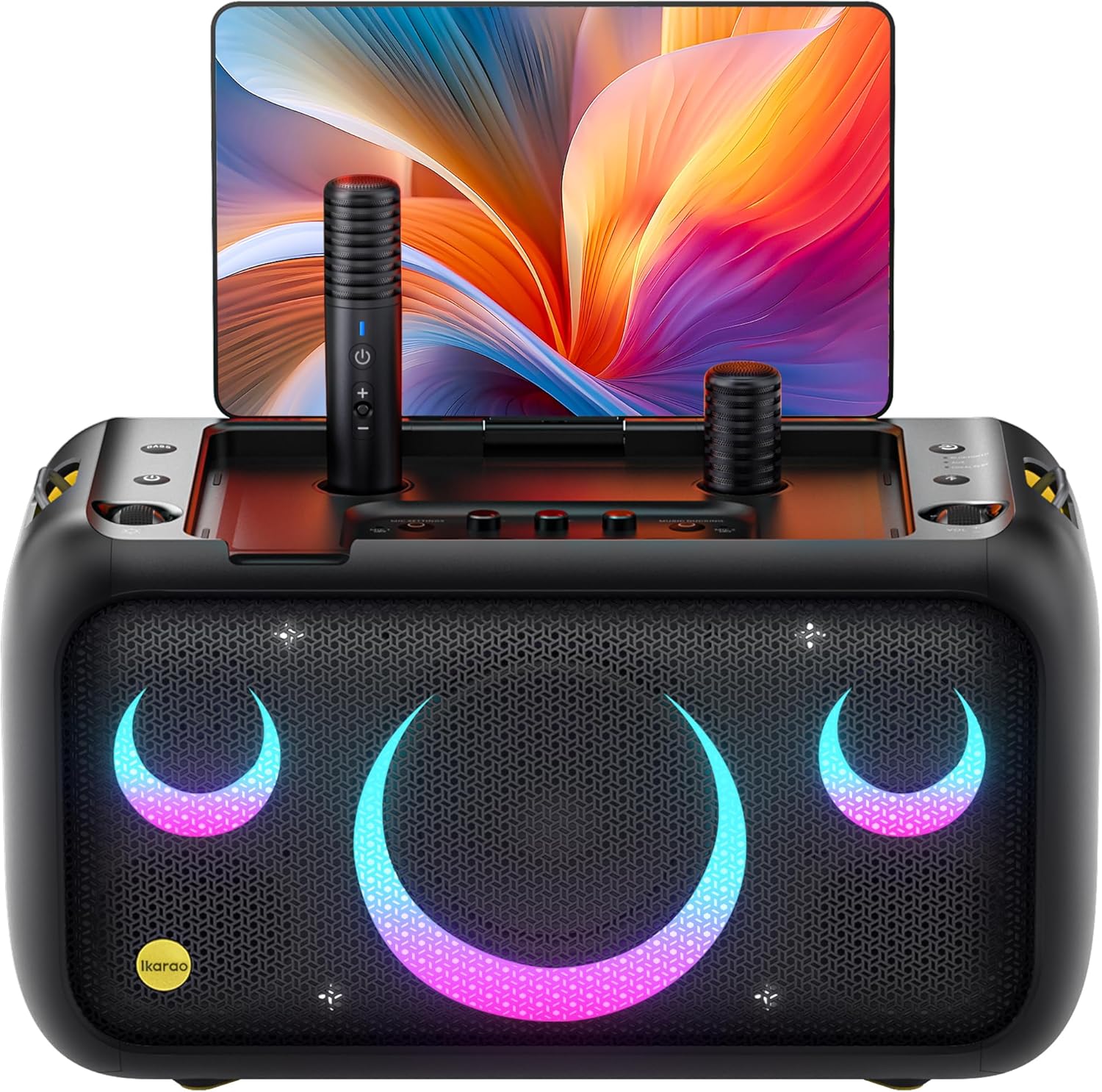Ikarao Karaoke Machine with 13.3in Screen for Ultimate Fun