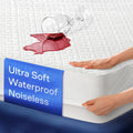 100% Waterproof Full Size Mattress Protector - Noiseless Cooling