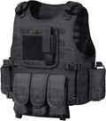 GZ XINXING Black Tactical Airsoft Paintball Vest - Durable Adjustable
