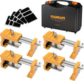 Cabinet Clamps with Protective Case - Face Frame Clamp 4 Pack