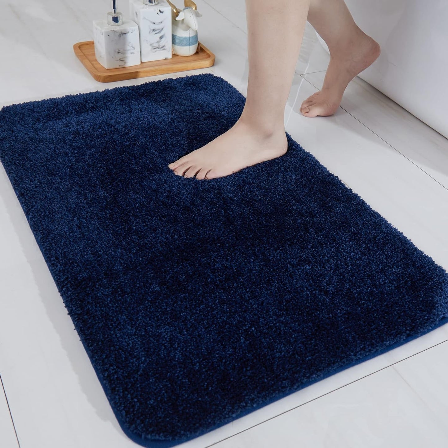 COSY HOMEER Extra Thick Anti-Slip Bath Rugs for Bathroom