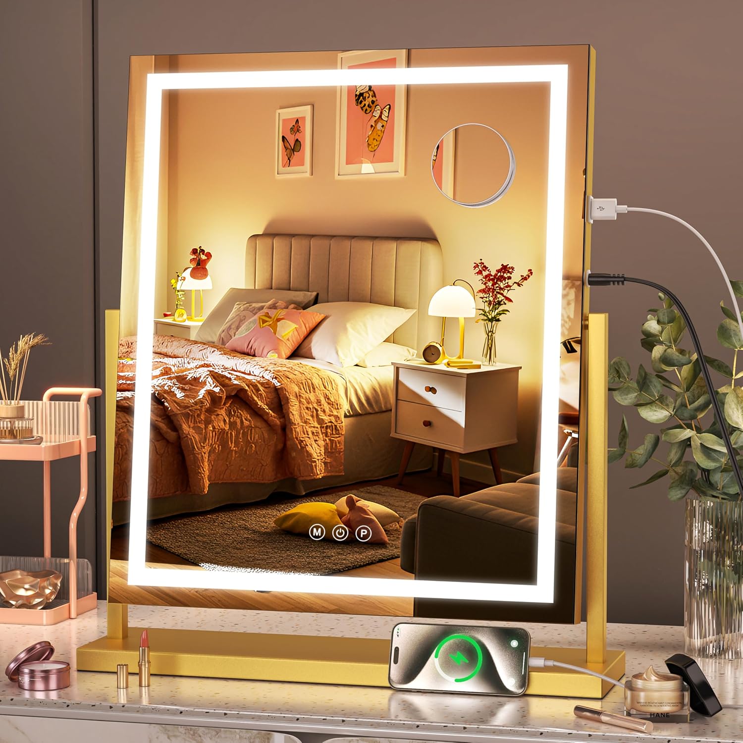 Hasipu Vanity Mirror with Lights for Perfect Makeup Application