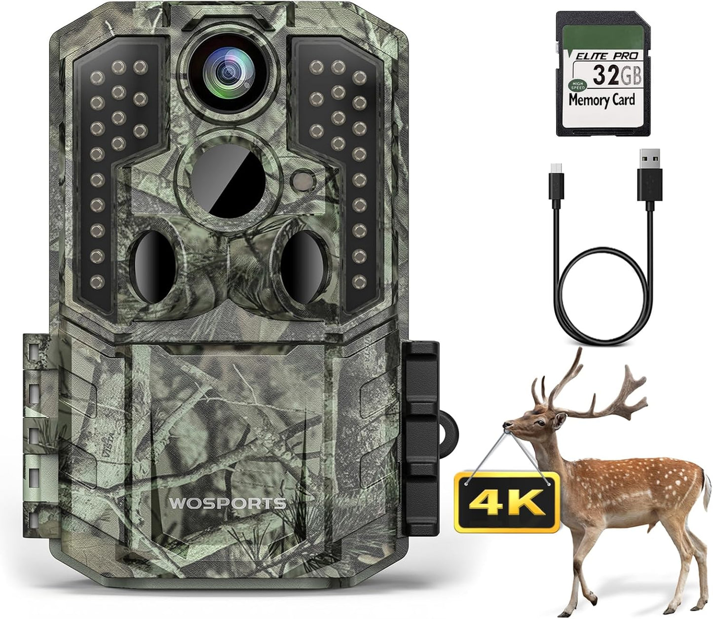 Ultra Fast 4K Trail Camera by WOSPORTS