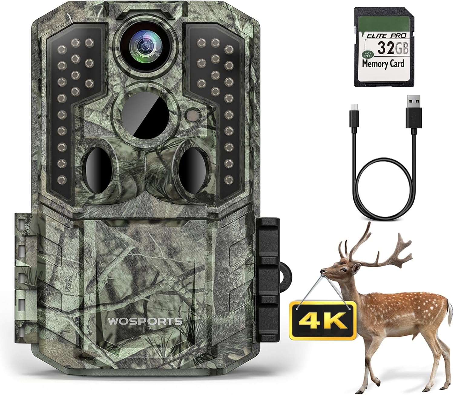 Ultra Fast 4K Trail Camera by WOSPORTS