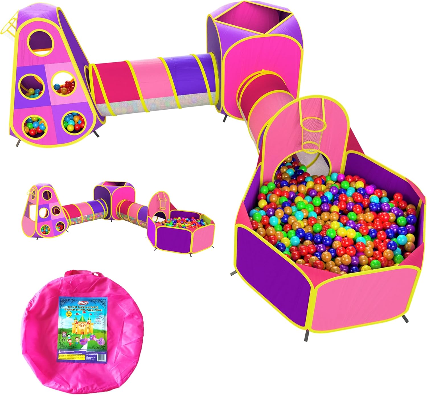 Princess Play Tent Bundle for Kids: Pop-Up Fun!