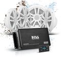BOSS Audio ASK904B.64 Marine 6.5in Speakers and 4-Channel Amp