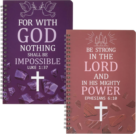 Inspirational A5 Religious Notebooks - Christian Gift Set