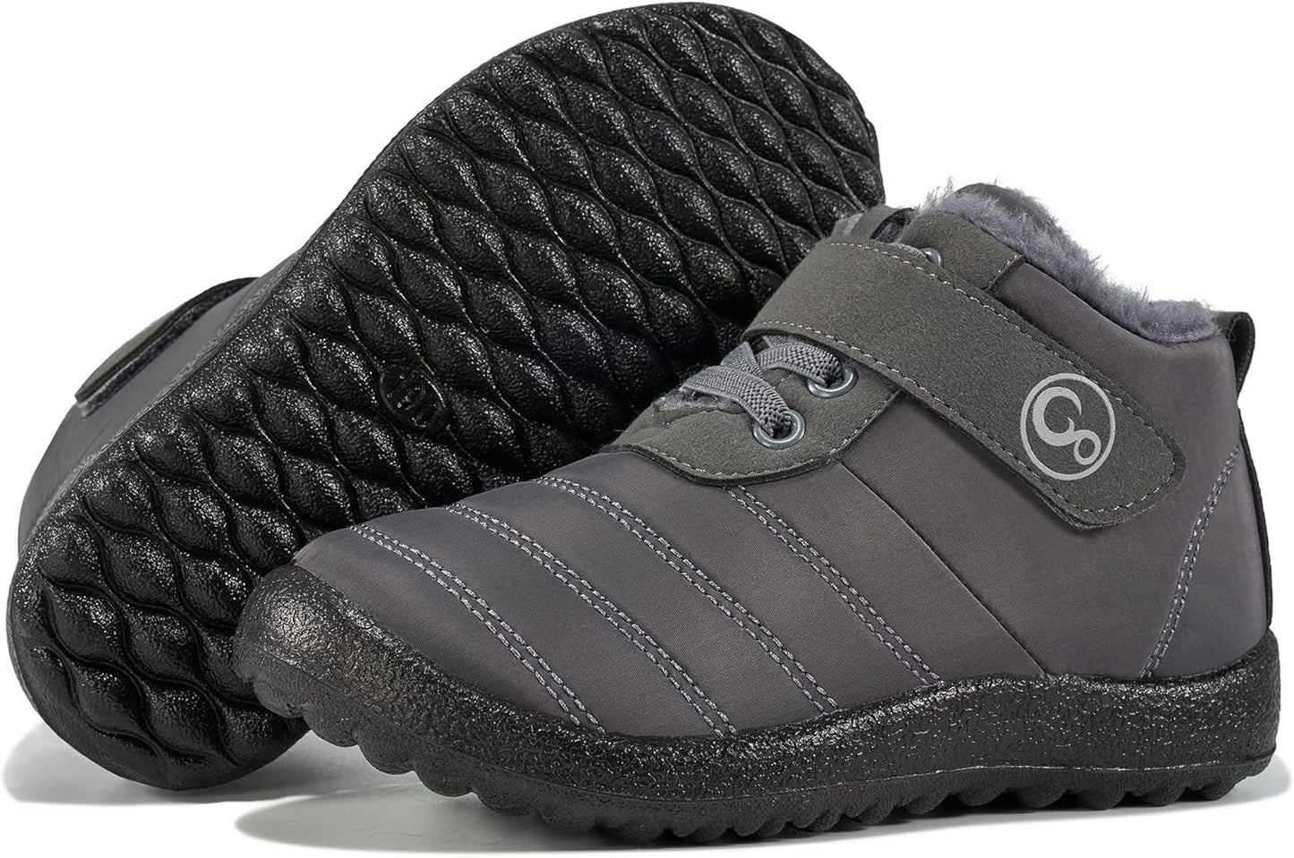Ablanczoom Boys Girls Winter Snow Boots - Comfortable Warm Fur Lined