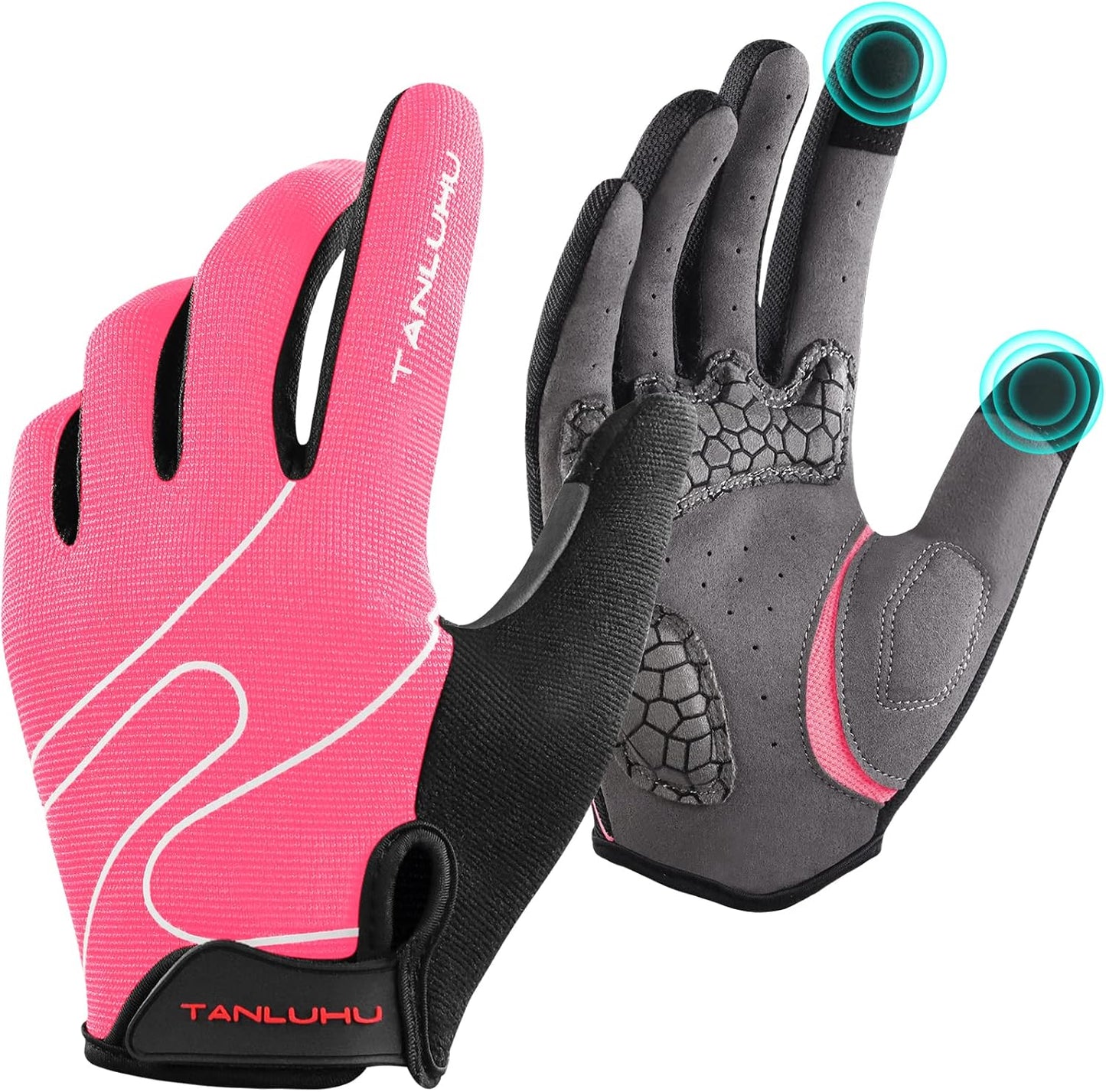 Tanluhu Full Finger MTB Gloves: Anti-Slip & Shock-Absorbing