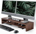 Fenge Monitor Stand 31.5 in Dual Tier Desk Riser - Ergonomic Lift