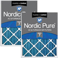 Nordic Pure 20x30x1 Pleated Air Filters MERV 7 Plus Carbon - Odor