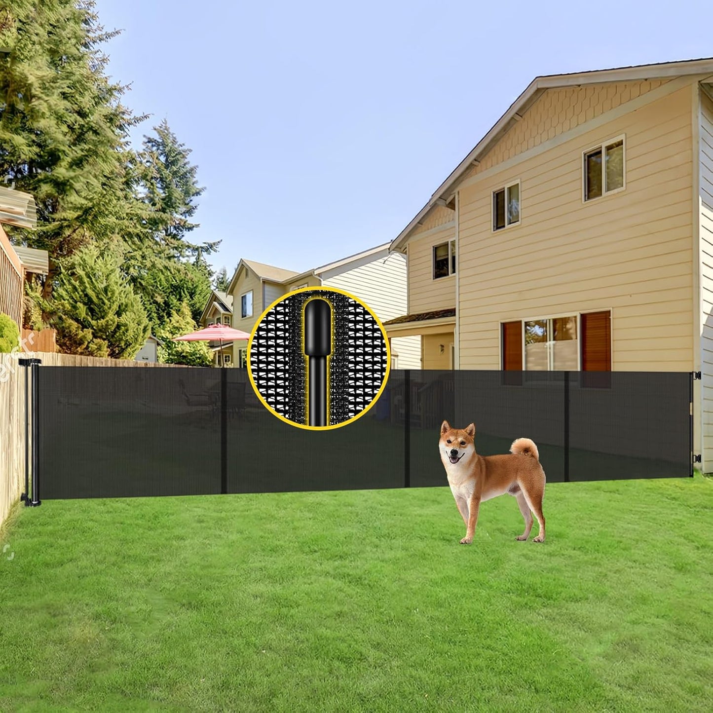 Reinforced 42 Tall x 200 Extra Wide Retractable Baby Gates