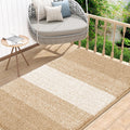 Kitinjoy Indoor Outdoor Door Mat 48x32 - Low-Profile Dirt Trapper