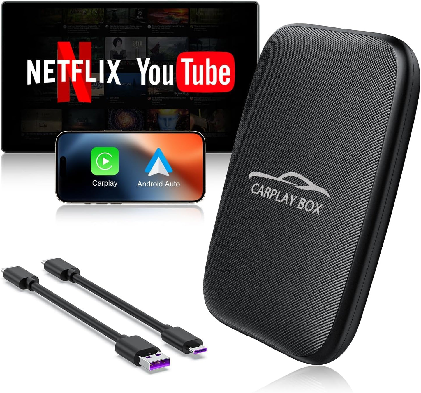 Ultimate CarPlay Adapter with Netflix & YouTube