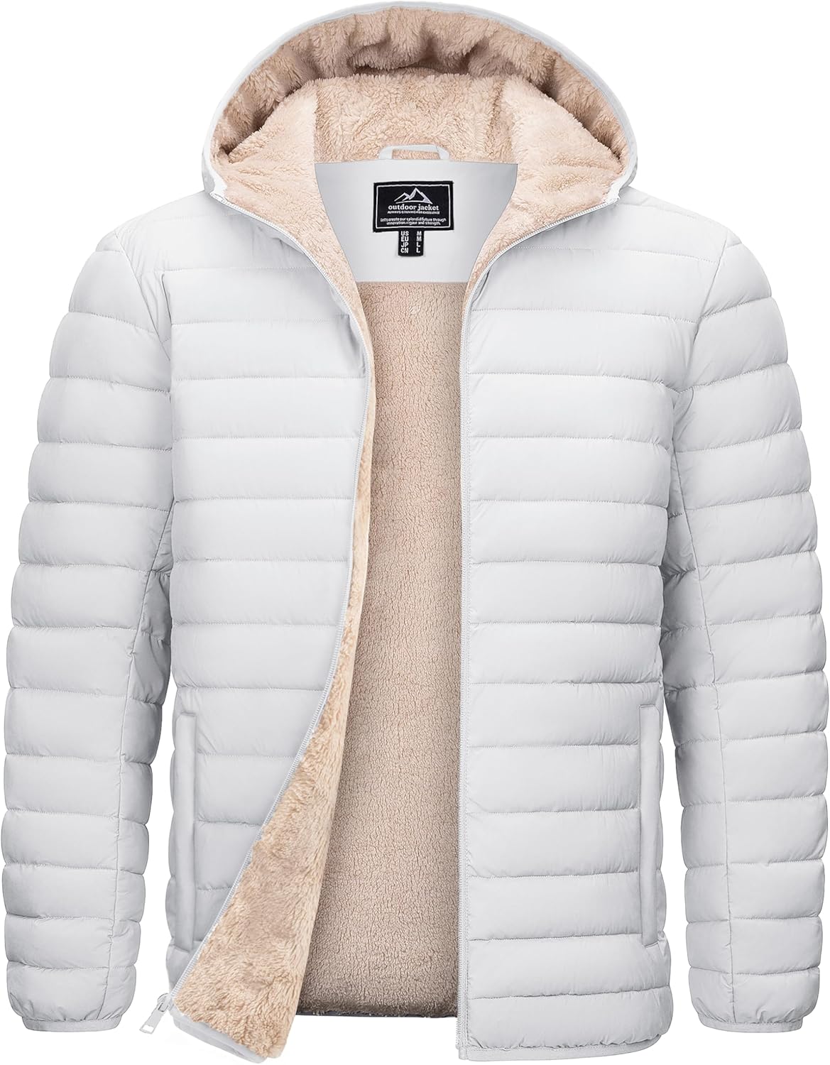 TACVASEN Men's Puffer Jacket: Warm, Water-Resistant Winter Coat