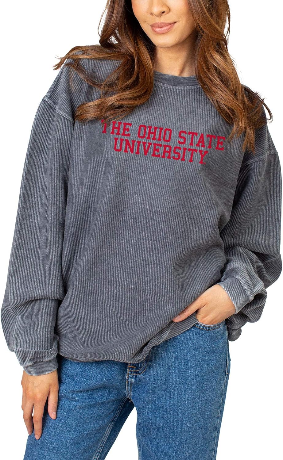 Chicka-D NCAA Womens Corded Crew Pullover Sweatshirt Review