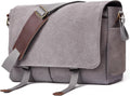 Messenger Bag for Men 14-15.6 in Retro Canvas Laptop Bag - Casual Work