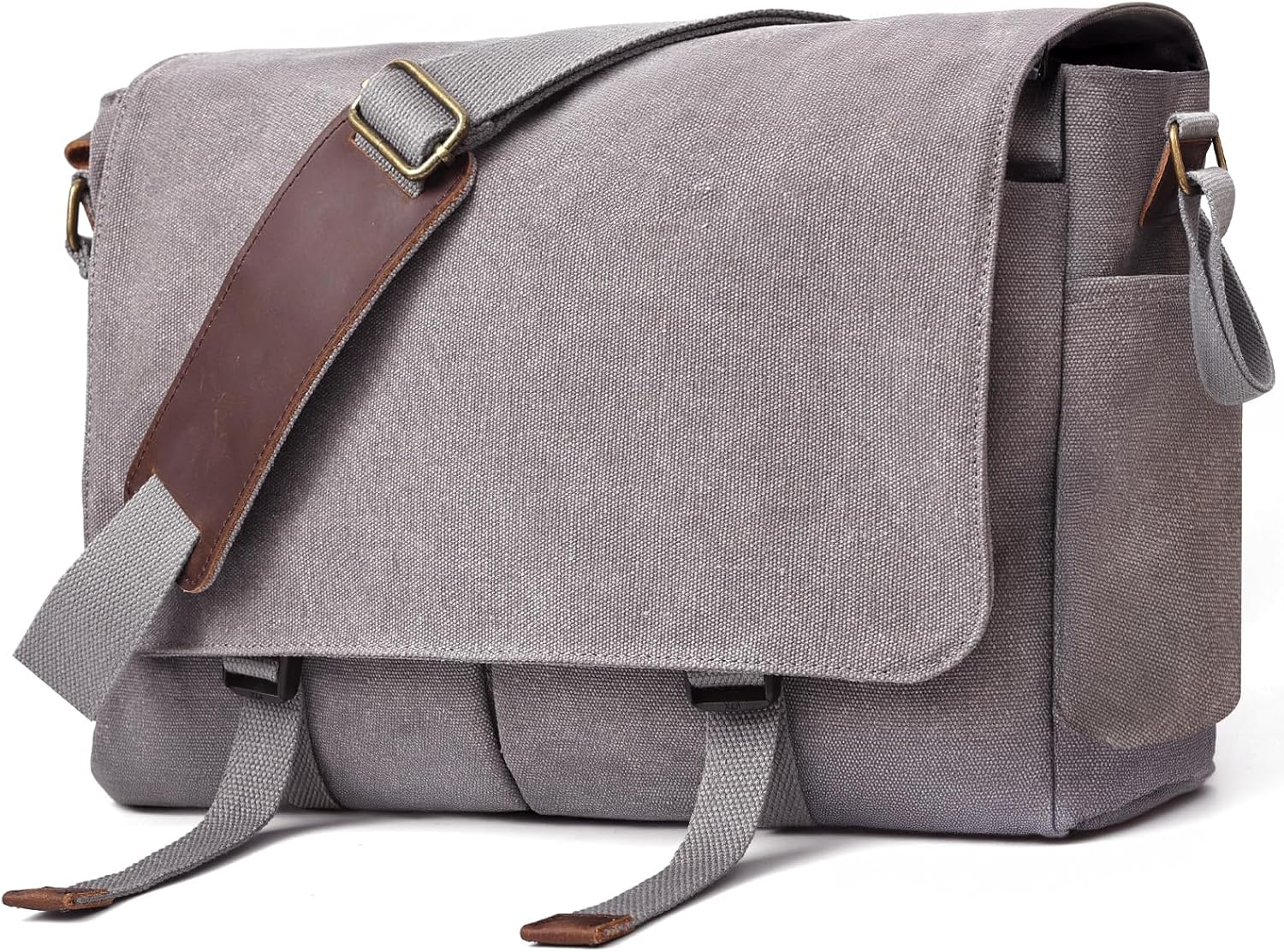 Messenger Bag for Men Laptop Bag Unisex Retro Canvas 14-15.6 in