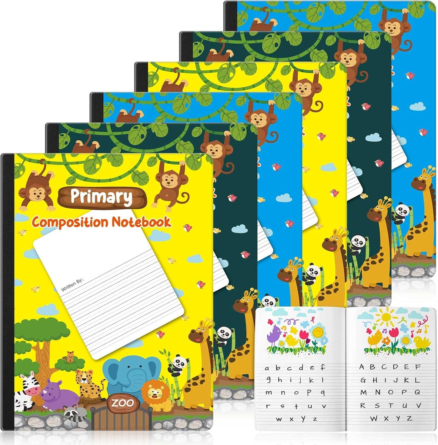 Dunzoom 6-Pack Primary Composition Notebooks - Promote Creativity!