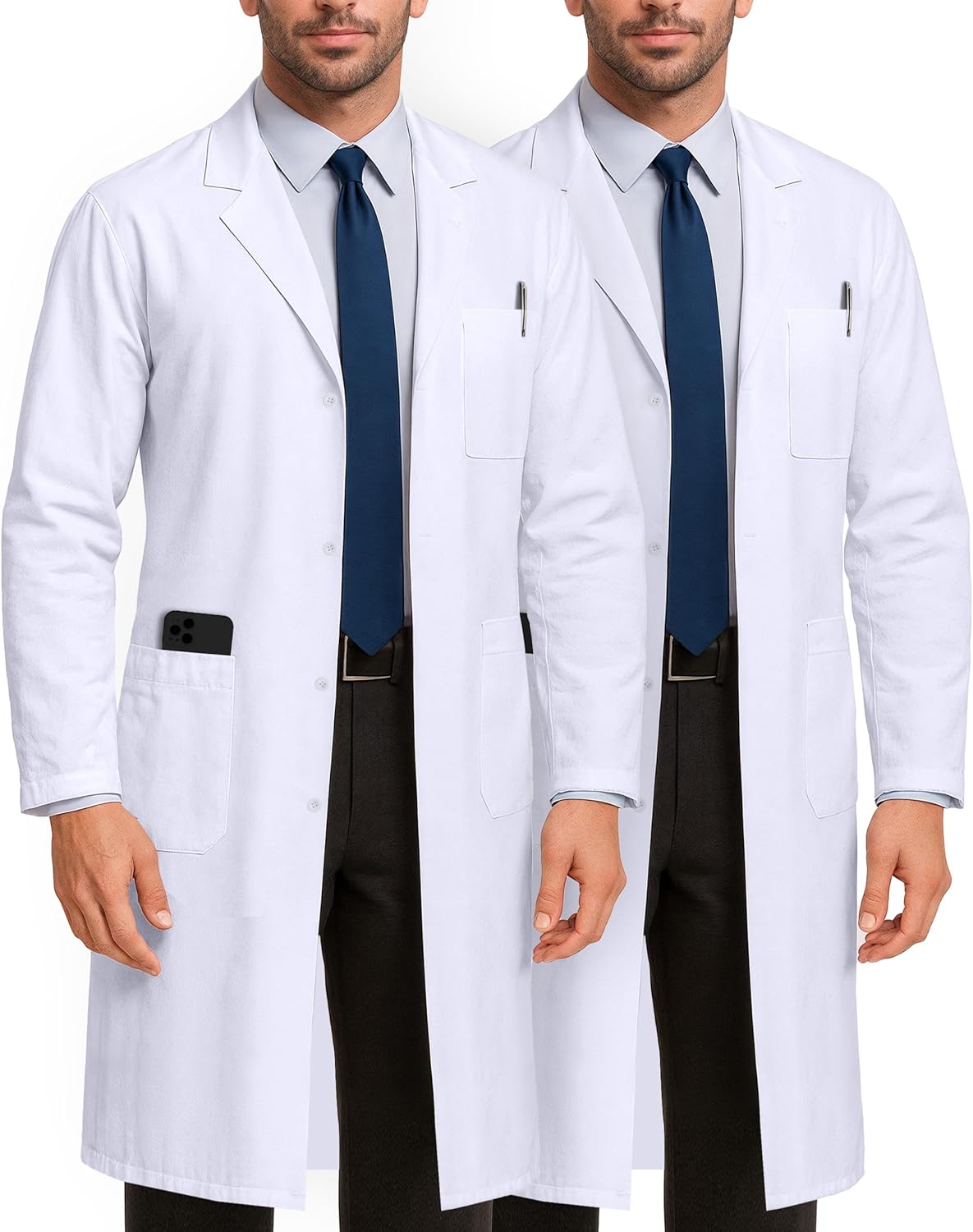 Professional White Lab Coat for Men - NY Threads Quality Wear