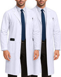 NY Threads Professional White Lab Coat for Men - Durable Medical Coat