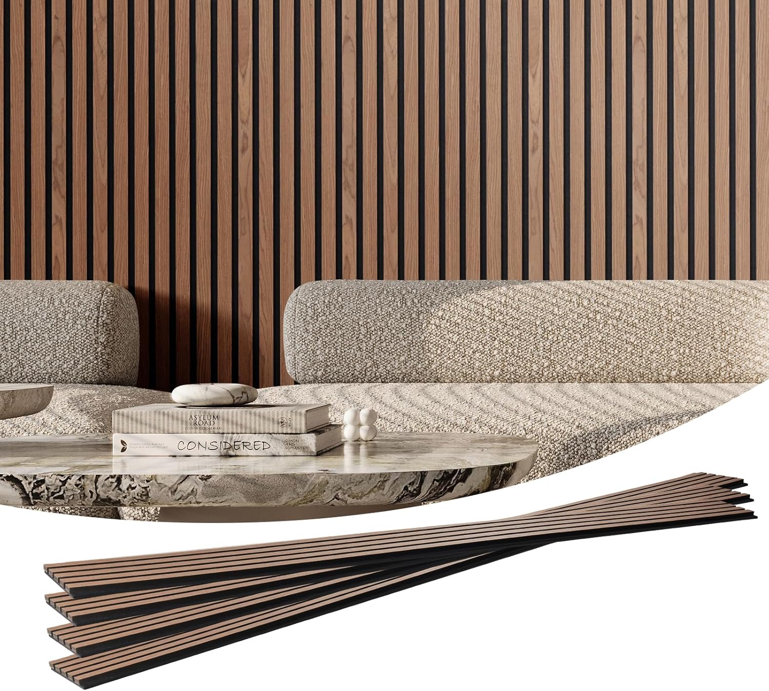 VEVOR Wood Slat Acoustic Panels for Modern Interior Decor