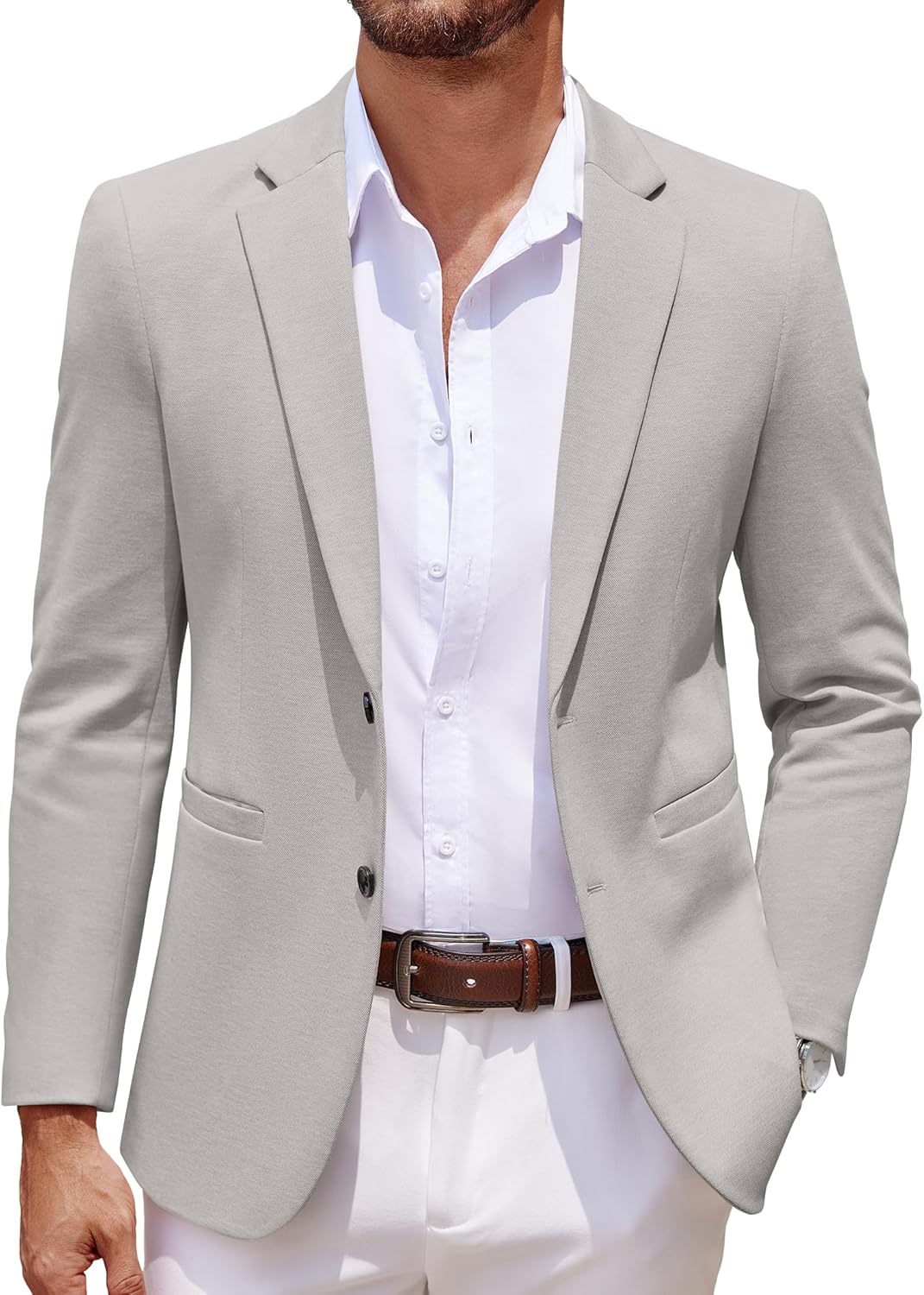 COOFANDY Men's Casual Knit Blazer for Stylish Comfort
